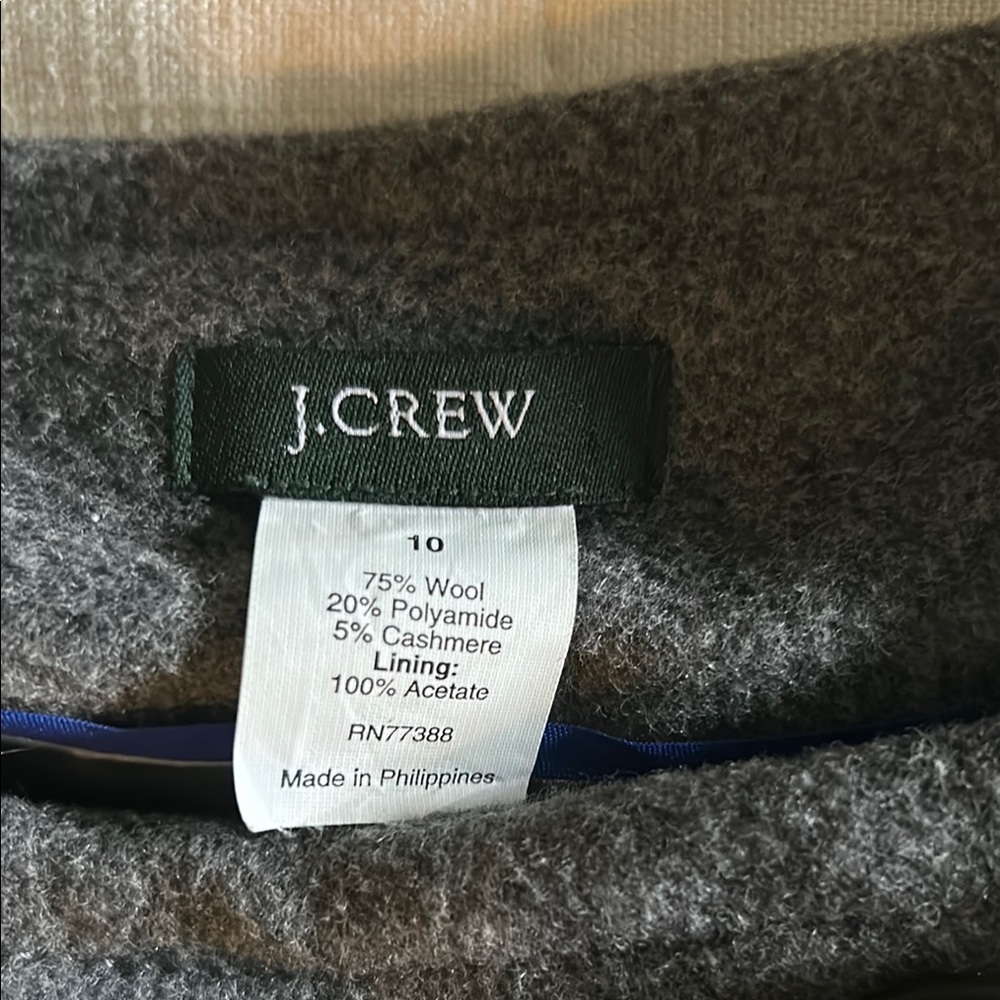 Gray Double-Breasted Cropped Blazer - image 2